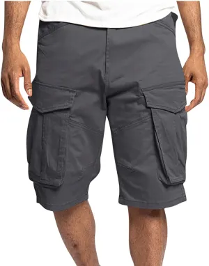 7 Inch Inseam Shorts Men 2023 Casual Stylish Drawstring Stretch Multi Pockets Cargo Shorts Utility Tooling Shorts