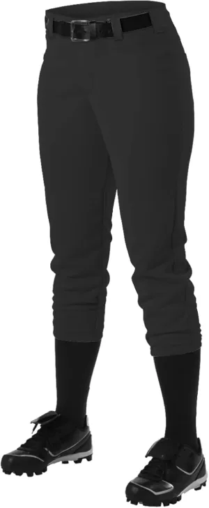 Alleson Athletic Women's Fastpitch/Softball Belt Loop Pant – Stretch Fabric, Moisture-Wicking, and Pro-Style Fit