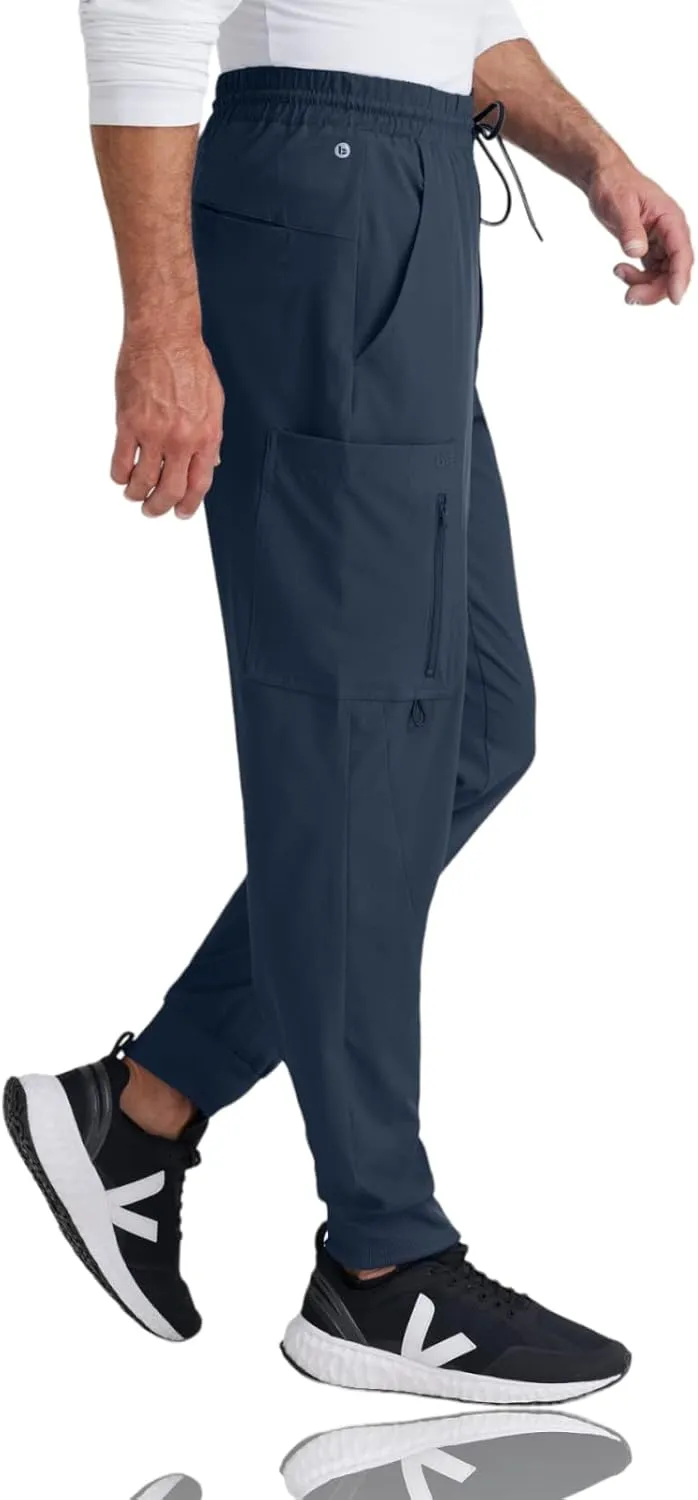 BARCO One Vortex Scrub Jogger for Men - Elastic Waist Eco-Friendly Fabric, Anti-Wrinkle, 4-Way Stretch Men's Scrub Pant