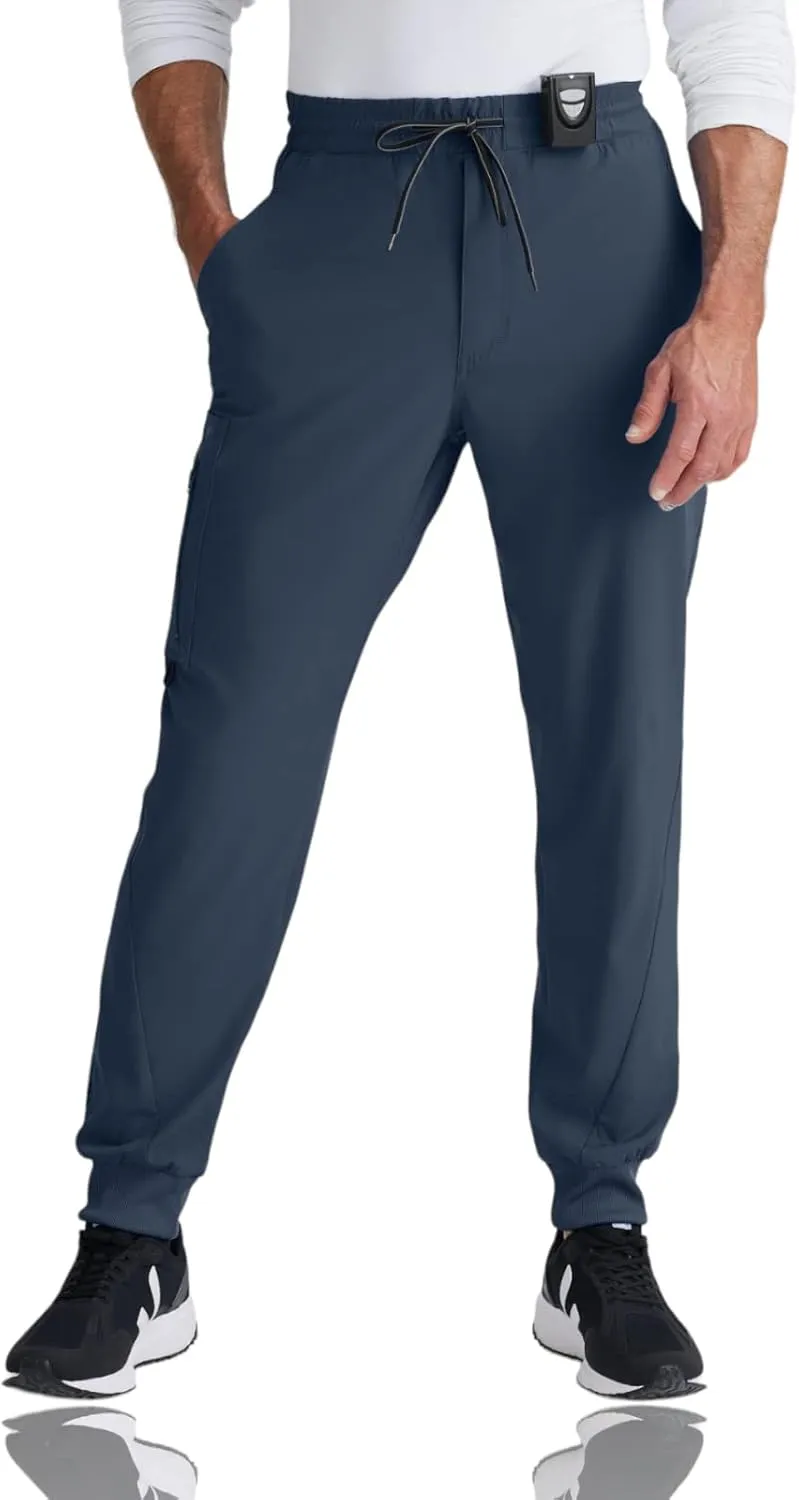 BARCO One Vortex Scrub Jogger for Men - Elastic Waist Eco-Friendly Fabric, Anti-Wrinkle, 4-Way Stretch Men's Scrub Pant