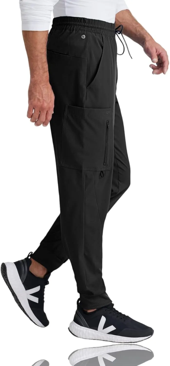BARCO One Vortex Scrub Jogger for Men - Elastic Waist Eco-Friendly Fabric, Anti-Wrinkle, 4-Way Stretch Men's Scrub Pant
