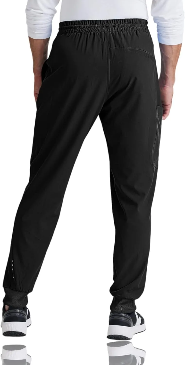 BARCO One Vortex Scrub Jogger for Men - Elastic Waist Eco-Friendly Fabric, Anti-Wrinkle, 4-Way Stretch Men's Scrub Pant