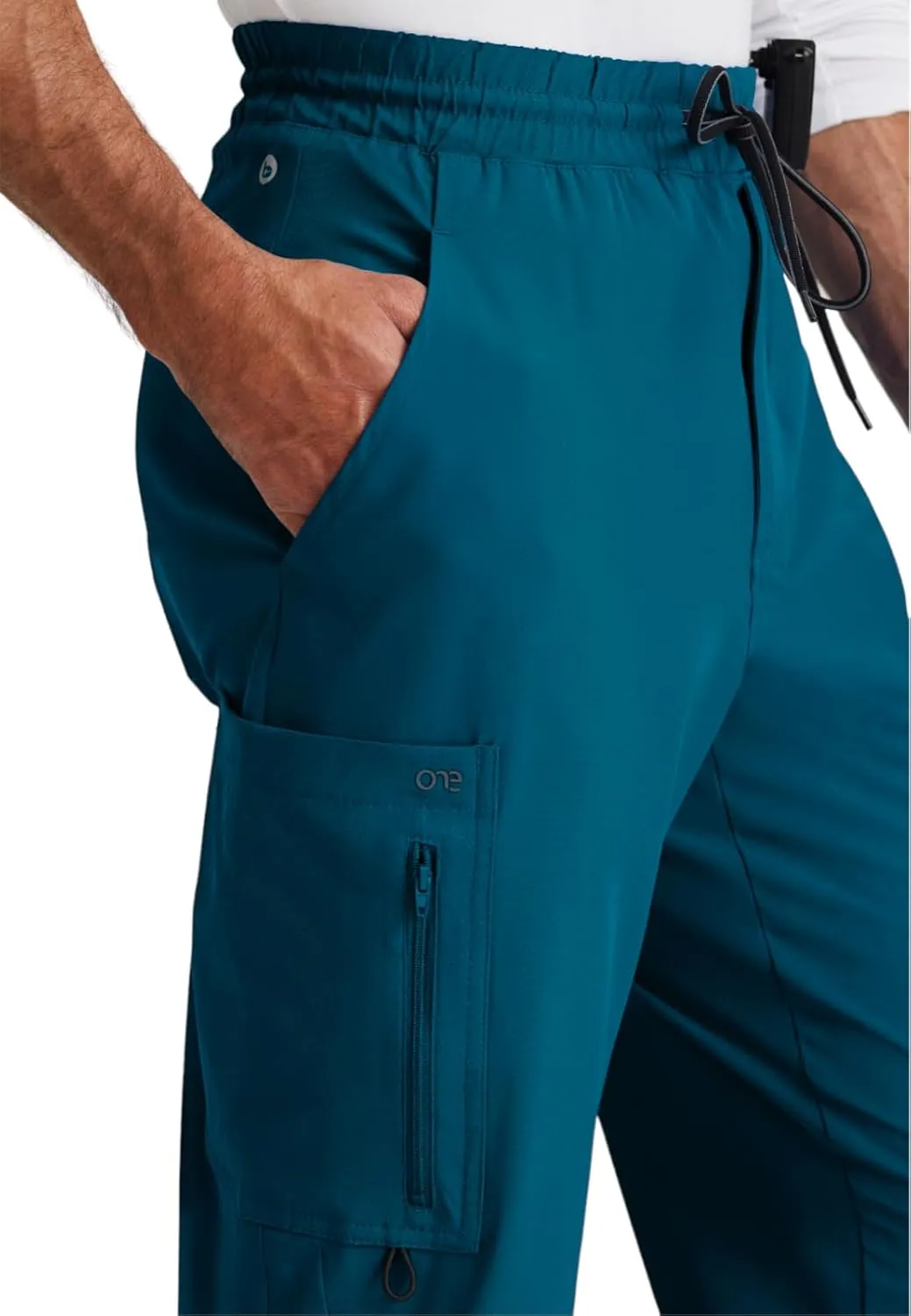 BARCO One Vortex Scrub Jogger for Men - Elastic Waist Eco-Friendly Fabric, Anti-Wrinkle, 4-Way Stretch Men's Scrub Pant
