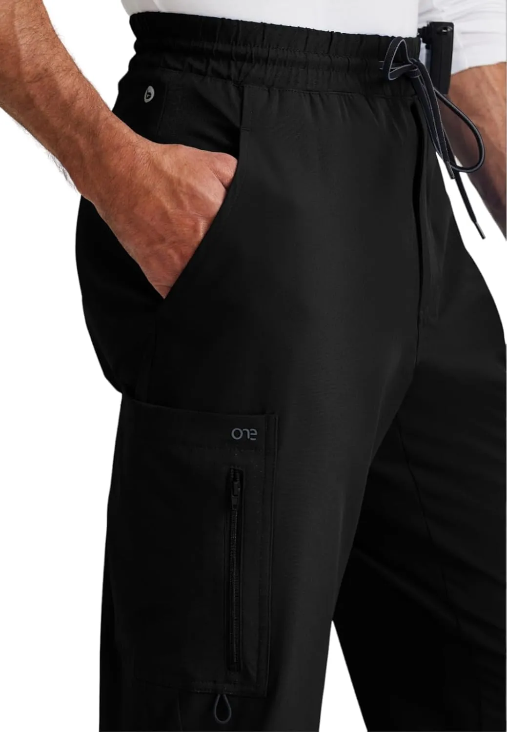 BARCO One Vortex Scrub Jogger for Men - Elastic Waist Eco-Friendly Fabric, Anti-Wrinkle, 4-Way Stretch Men's Scrub Pant