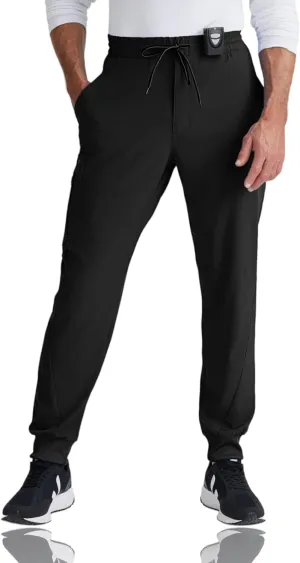 BARCO One Vortex Scrub Jogger for Men - Elastic Waist Eco-Friendly Fabric, Anti-Wrinkle, 4-Way Stretch Men's Scrub Pant