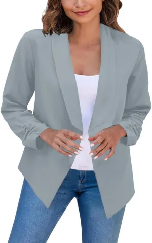 Blazers for Women Business Casual 2024 Sleeve Lapel Suit Small Jacket Blazer Dressy Work Suit Jackets Office Attire