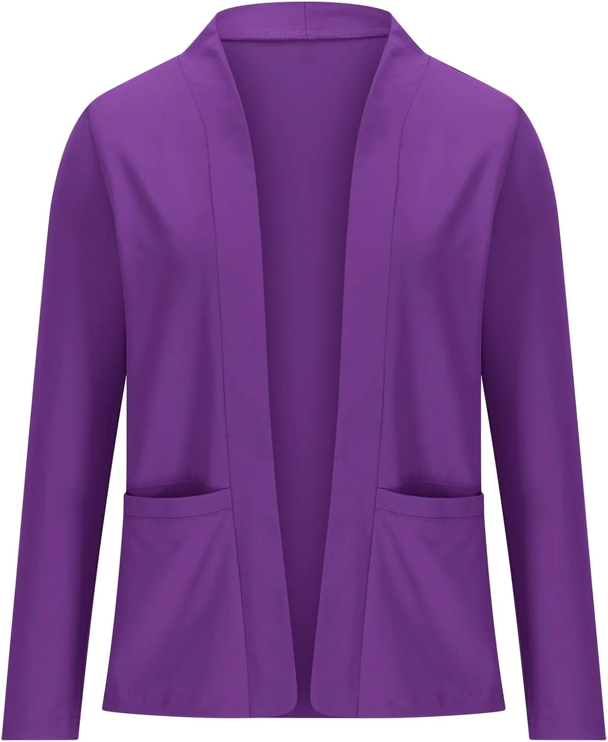 Blazers for Women Open Front Long Sleeve Slim Fit Short Blazer Work Office Suit Jackets Business Casual Outfits
