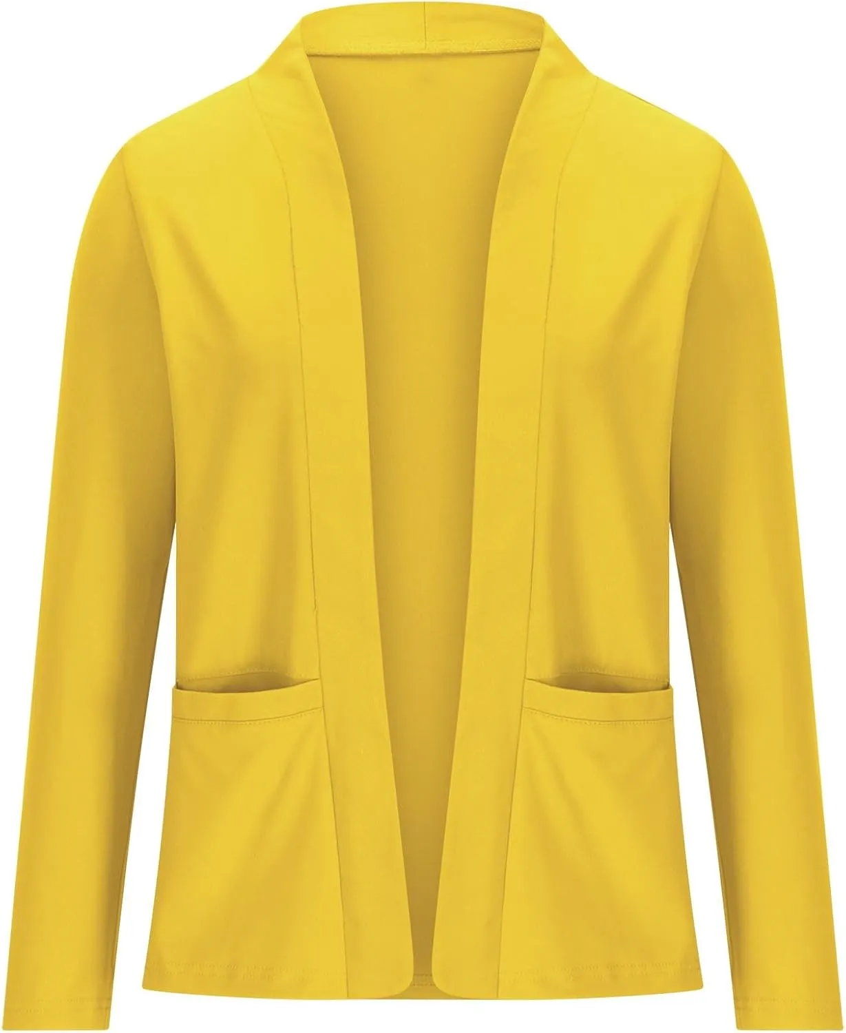 Blazers for Women Open Front Long Sleeve Slim Fit Short Blazer Work Office Suit Jackets Business Casual Outfits