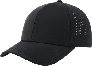 BOTVELA Men Structured Baseball Cap Side Laser Cut Vented Performance Hat for Outdoor Activities