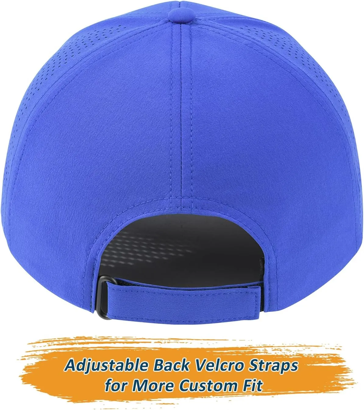 BOTVELA Men Structured Baseball Cap Side Laser Cut Vented Performance Hat for Outdoor Activities