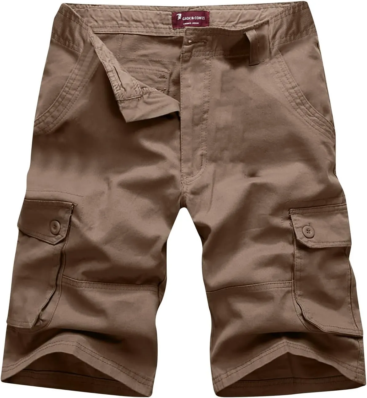 Cargo Shorts for Men Loose Fit Cotton Multi Pocket Work Utility Shorts Casual Athletic Shorts Tooling Shorts No Belt