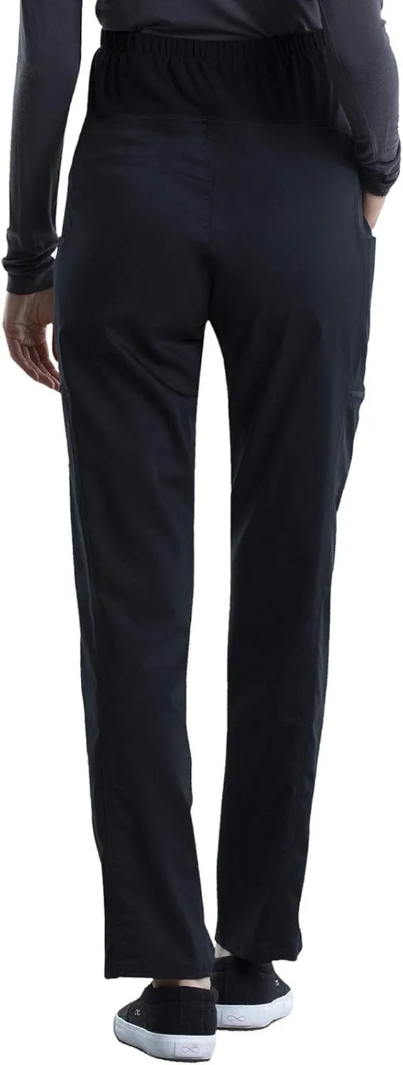 Cherokee Maternity Scrub Pants for Women Straight Leg Bottoms with Belly Coverage, Ultra Soft 2-Way Stretch Fabric - WW155