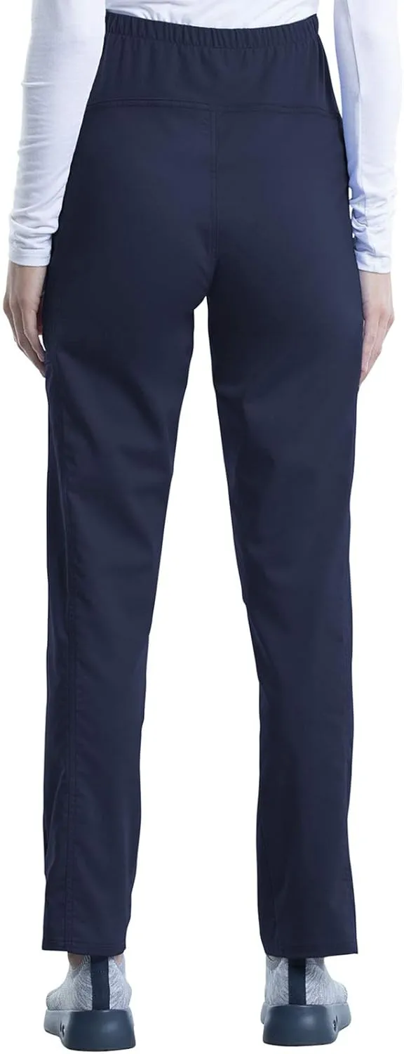 Cherokee Maternity Scrub Pants for Women Straight Leg Bottoms with Belly Coverage, Ultra Soft 2-Way Stretch Fabric - WW155