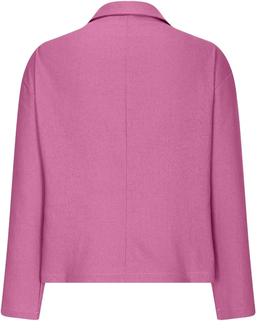 Cotton Linen Blazer for Womens Casual Long Sleeve Button Front Lapel Jackets Loose Lightweight Suit Jackets Blazer