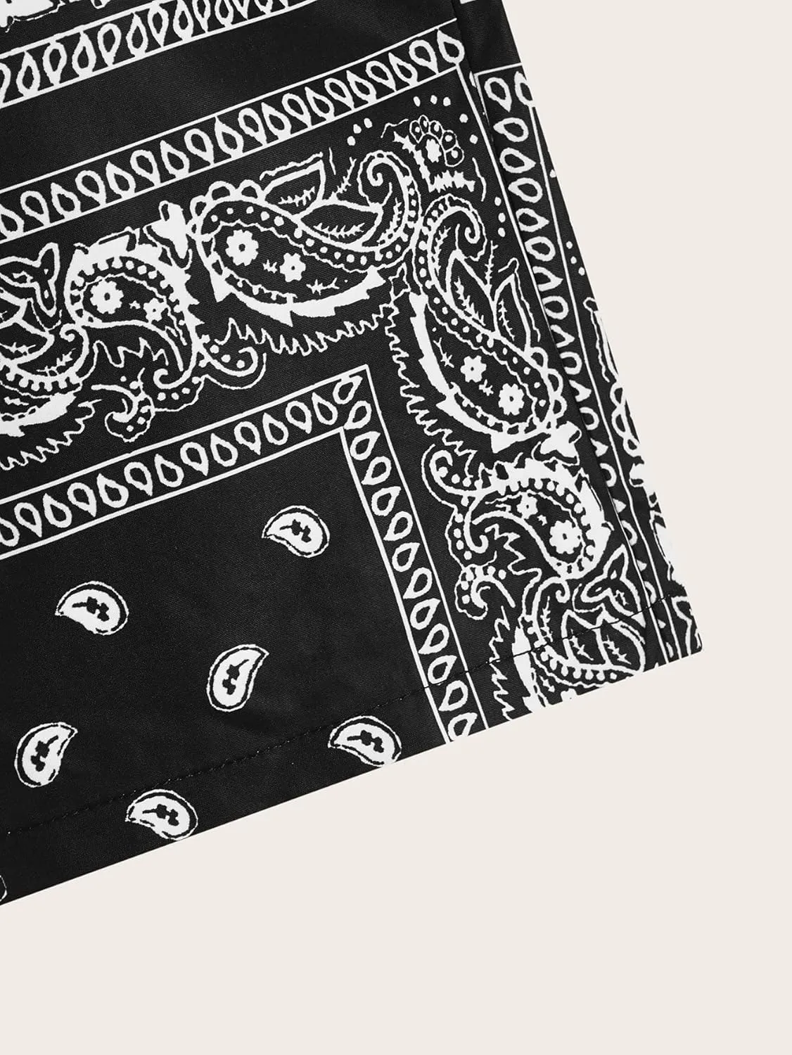 COZYEASE Boy's Graphic Shorts High Waisted Bobo Paisley Shorts Casual Summer Shorts with Pocket