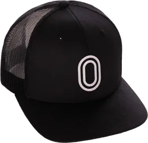 Daxton Team Numbers Structured Trucker Mesh Hat Mid Profile Cap, Black Black