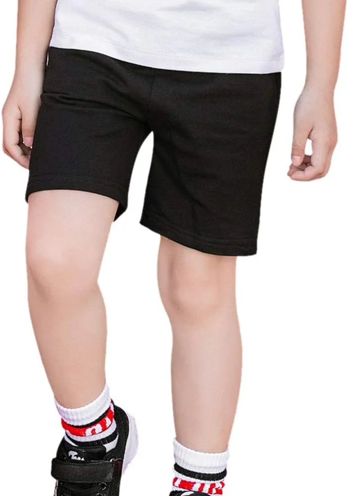 DCUTERQ Toddler Baby Kids Solid Cotton Sport Jogger Shorts Pants Boys Girls Summer Casual Elastic Waist Pants