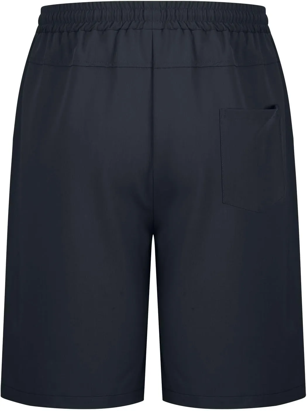 Dgoopd Mens Shorts Casual Stretch Cotton Athletic Summer Beach Shorts Elastic Waist Drawstring Casual Shorts with Pocket