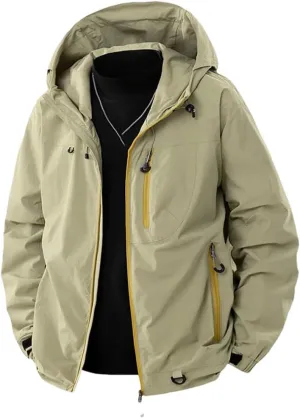 Disimlarl Men Solid Long Sleeve Retro Coats Casual Outdoor Sports Windbreaker Jackets Office Daily Wear Coat Jacket