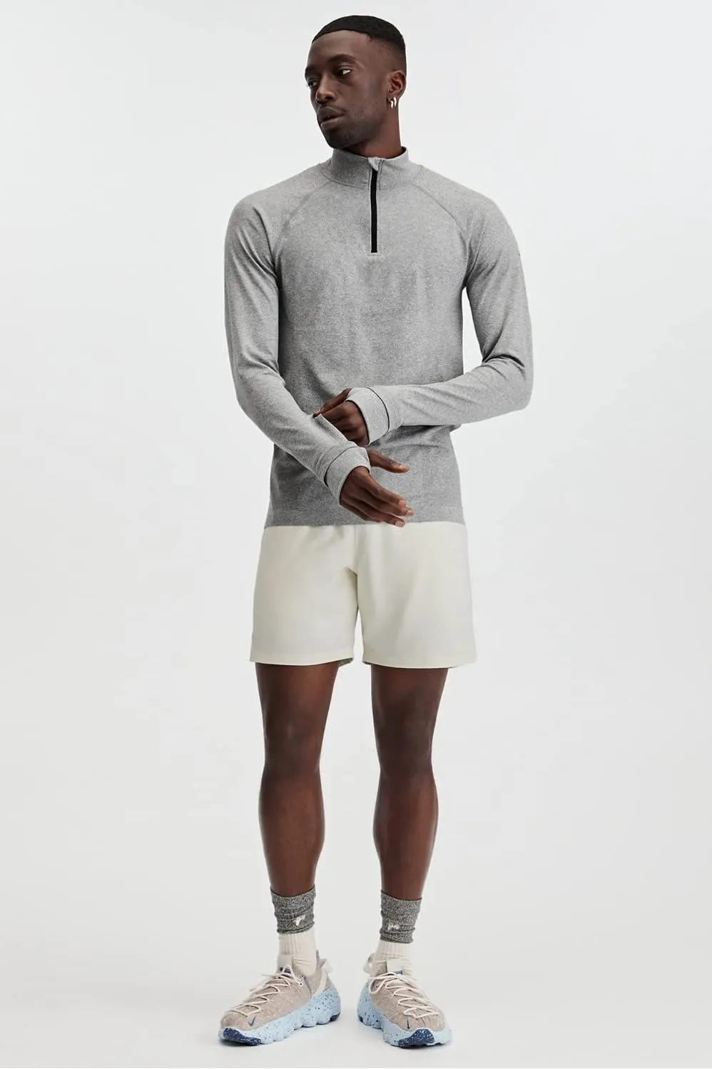 Fabletics Men's The Training Day 1/4 Zip, Training, Performance, Athletic, Breathable, 4-Way Stretch