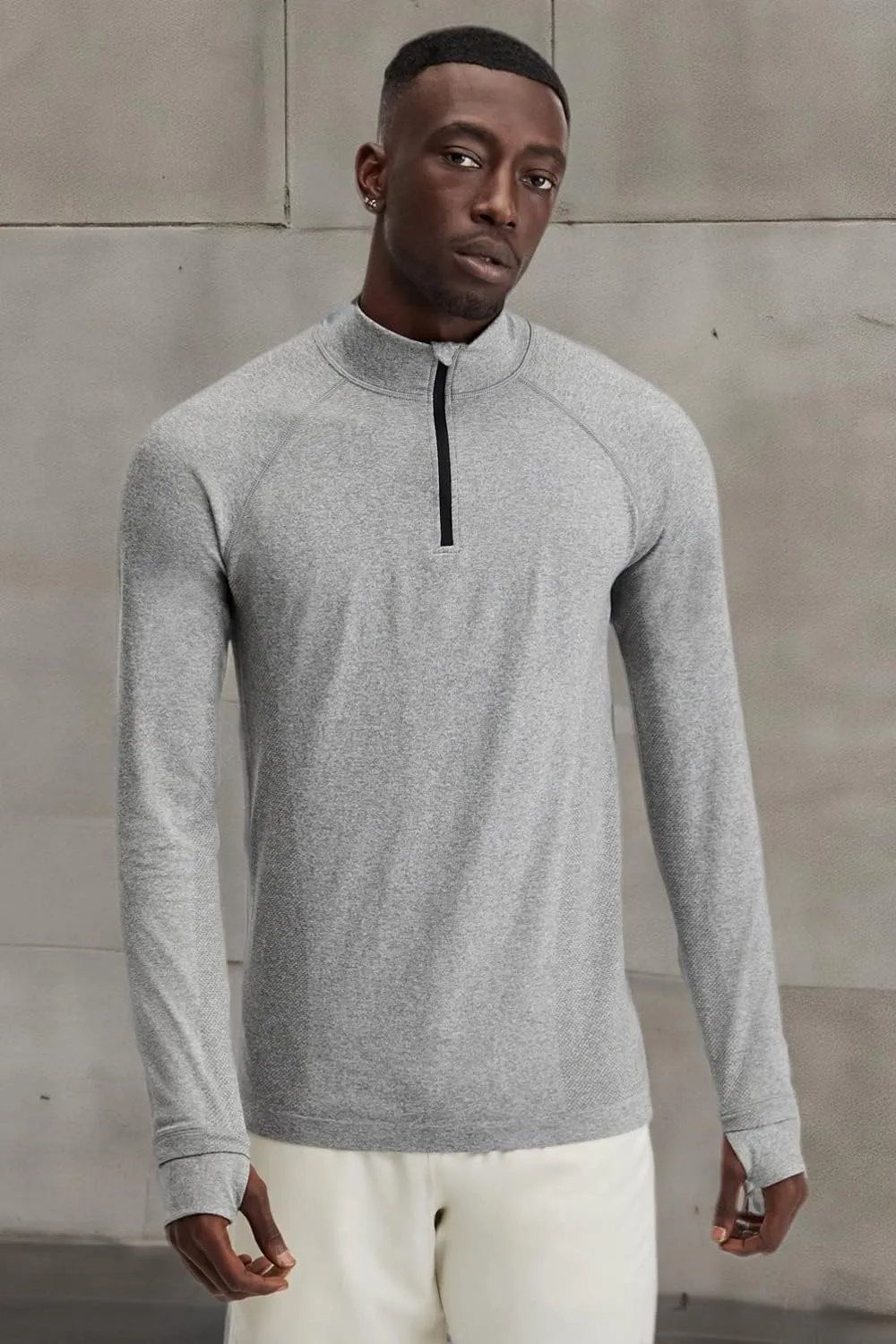 Fabletics Men's The Training Day 1/4 Zip, Training, Performance, Athletic, Breathable, 4-Way Stretch