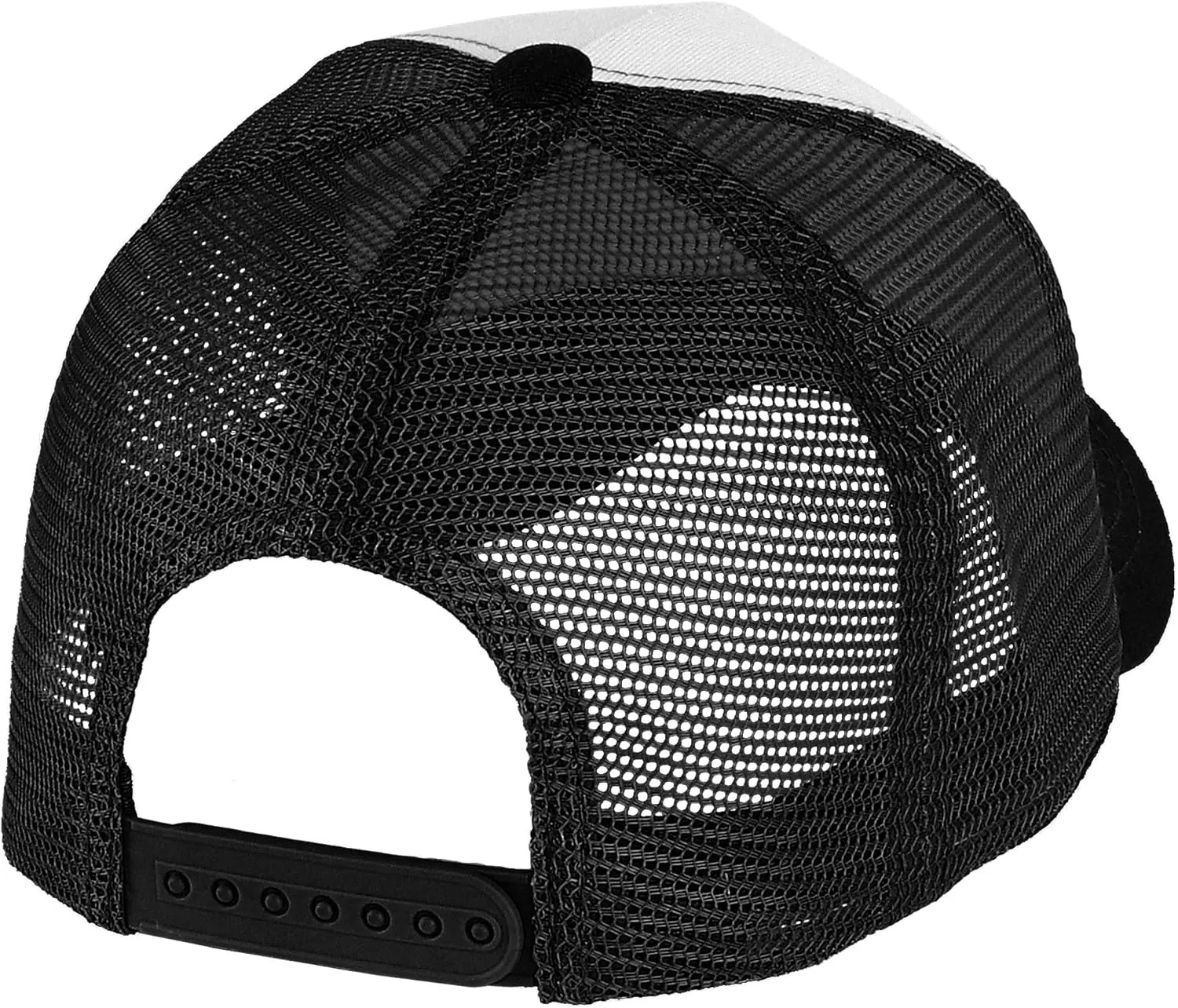 Falari 5-Panel Mesh Baseball Cap, Trucker Hat, Structured Plain Design, Cotton, Adjustable Size