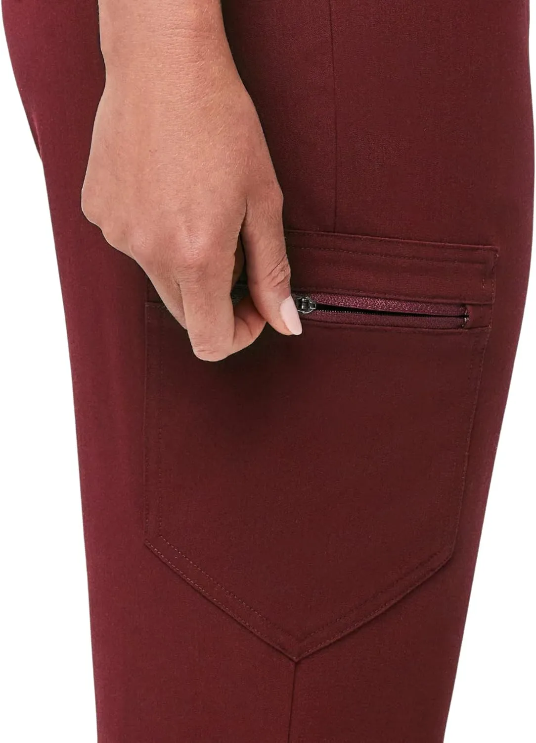 FIGS Zamora High Waisted Jogger Style Scrub Pants for Women — Slim Fit, 6 Pockets, High Rise Yoga Waistband Women Scrub Pants