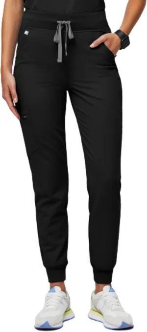 FIGS Zamora High Waisted Jogger Style Scrub Pants for Women — Slim Fit, 6 Pockets, High Rise Yoga Waistband Women Scrub Pants