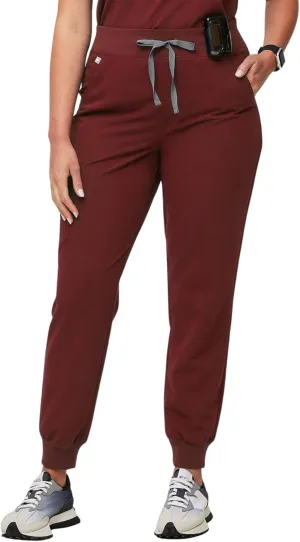 FIGS Zamora High Waisted Jogger Style Scrub Pants for Women — Slim Fit, 6 Pockets, High Rise Yoga Waistband Women Scrub Pants