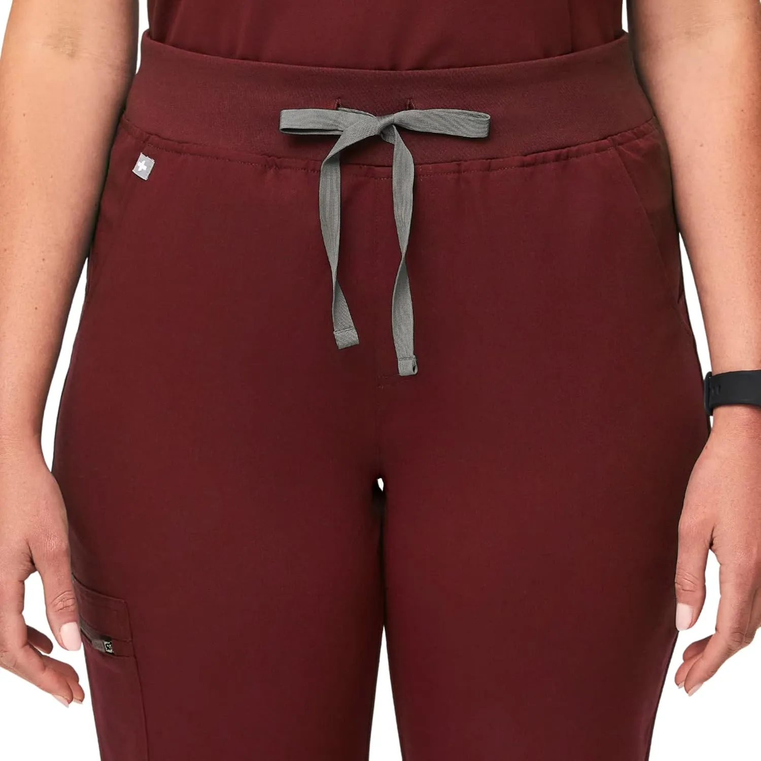 FIGS Zamora High Waisted Jogger Style Scrub Pants for Women — Slim Fit, 6 Pockets, High Rise Yoga Waistband Women Scrub Pants