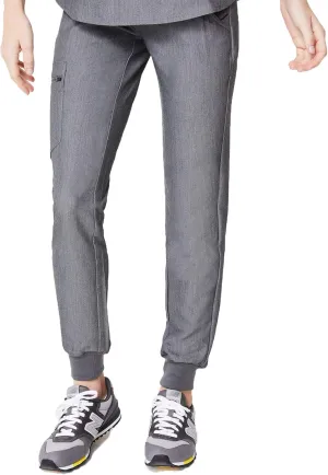 FIGS Zamora Jogger Style Scrub Pants for Women — Slim Fit, 6 Pockets, Yoga Waistband, Ribbed Ankle Cuffs, Anti-Wrinkle