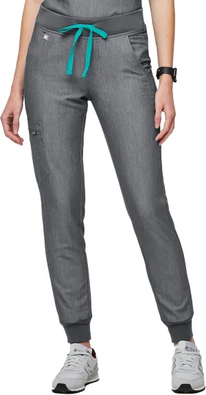 FIGS Zamora Jogger Style Scrub Pants for Women — Slim Fit, 6 Pockets, Yoga Waistband, Ribbed Ankle Cuffs, Anti-Wrinkle