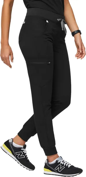 FIGS Zamora Jogger Style Scrub Pants for Women — Slim Fit, 6 Pockets, Yoga Waistband, Ribbed Ankle Cuffs, Anti-Wrinkle
