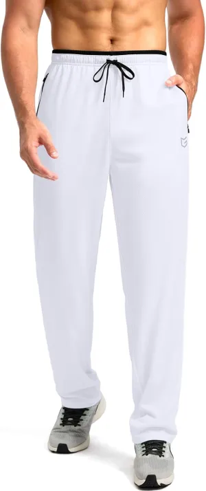 G Gradual Men's Sweatpants Mesh Lightweight with Zip Pockets Breathable Quick Dry Athletic Pants for Workout Running
