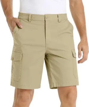 GOKKILRW Cargo Shorts for Men Outdoor Hiking Shorts Waterproof Quick Dry Lightweight Utility Ripstop Work Shorts with Pockets