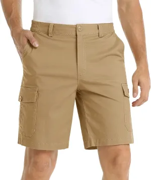 GOKKILRW Cargo Shorts for Men Outdoor Hiking Shorts Waterproof Quick Dry Lightweight Utility Ripstop Work Shorts with Pockets