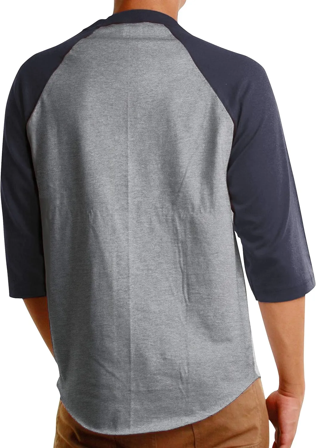 Hat and Beyond Mens Baseball Raglan T Shirts 3/4 Sleeves Casual Cotton S-3xl Jersey 1KSA0001