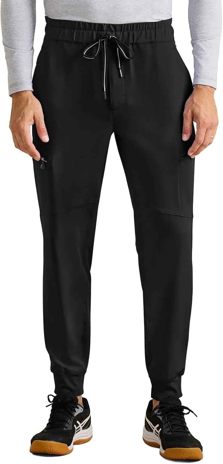 Healing Hands Men's Scrub Pant Nolen Jogger with 6 Pocket, Moisture Wicking, 360° Stretch & Recycled Fibers 9172