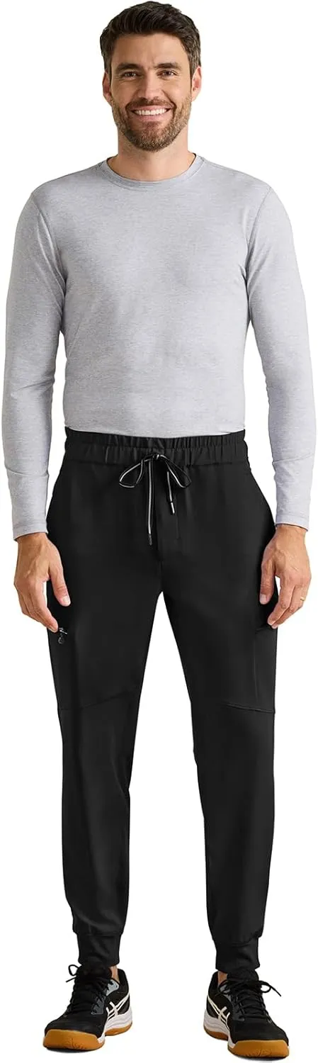 Healing Hands Men's Scrub Pant Nolen Jogger with 6 Pocket, Moisture Wicking, 360° Stretch & Recycled Fibers 9172