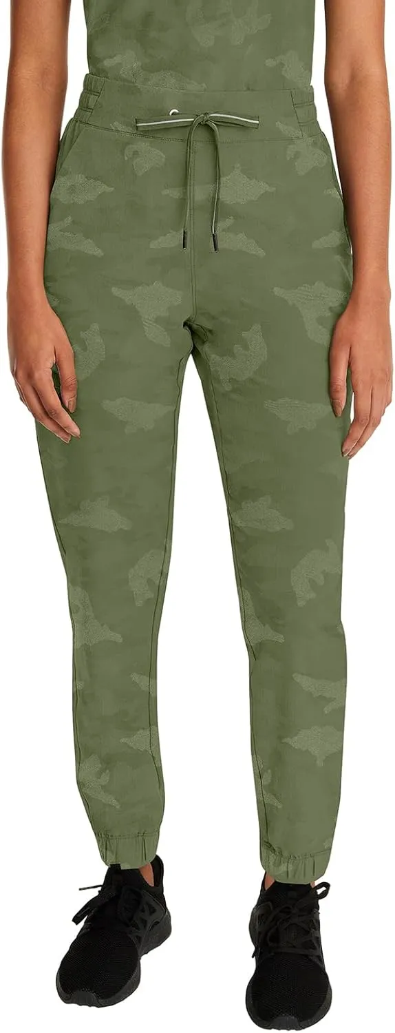 Healing Hands Scrub for Women Cargo Jogger Pants with Drawstring Waistband,360° Stretch Fabric, and Elastic Leg Cuff 9350