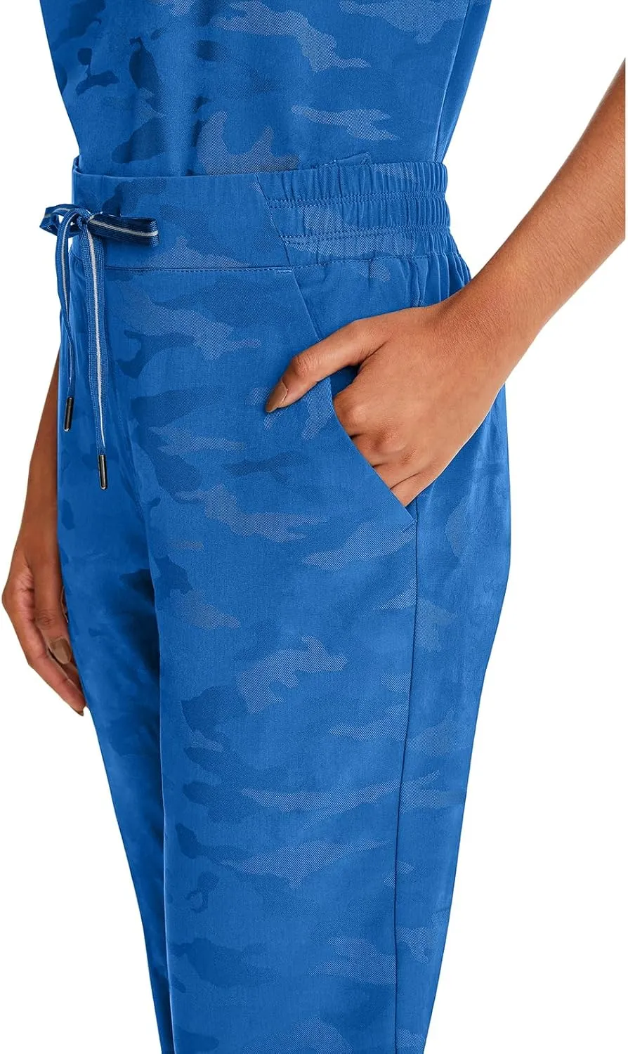 Healing Hands Scrub for Women Cargo Jogger Pants with Drawstring Waistband,360° Stretch Fabric, and Elastic Leg Cuff 9350