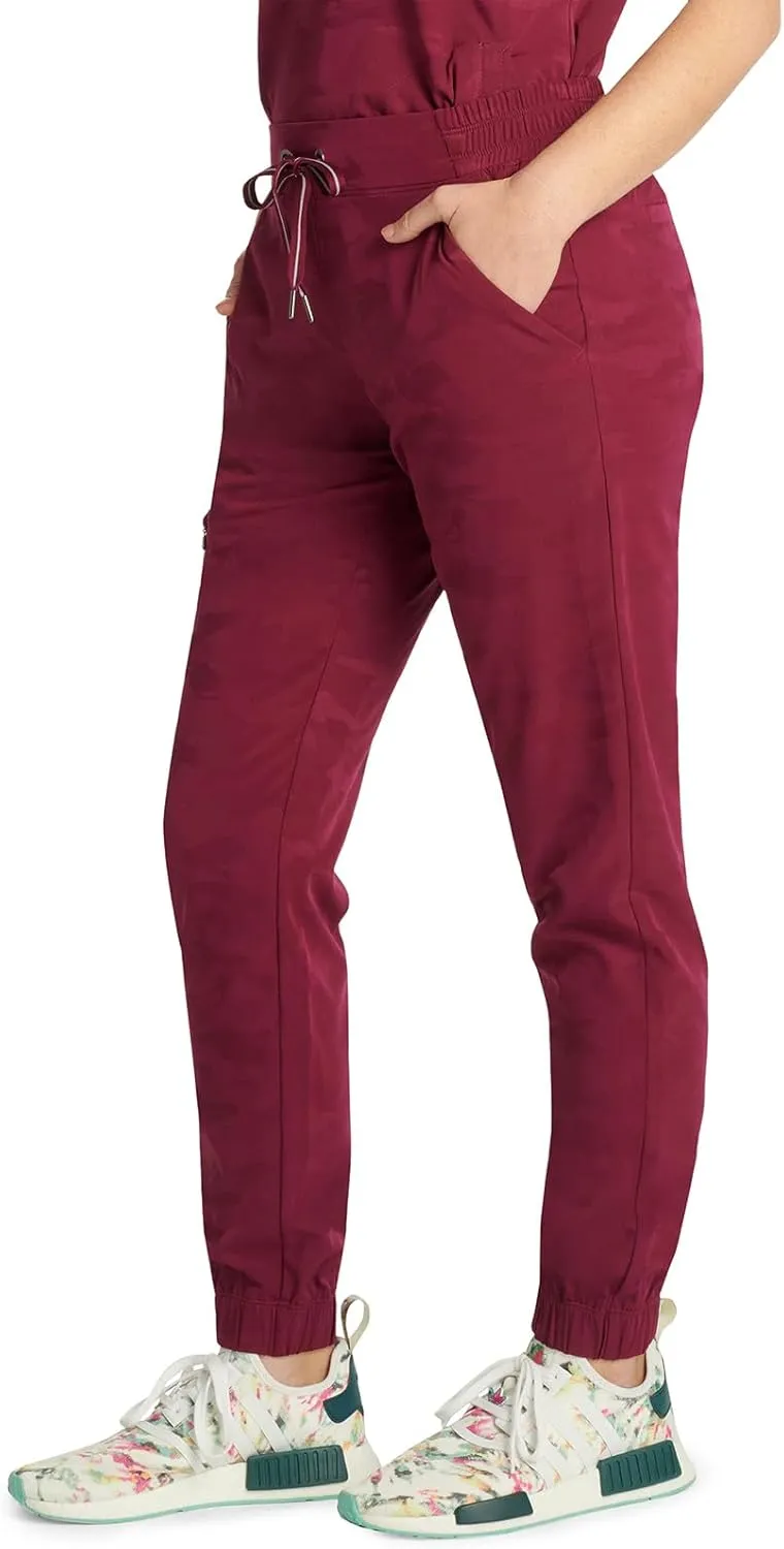 Healing Hands Scrub for Women Cargo Jogger Pants with Drawstring Waistband,360° Stretch Fabric, and Elastic Leg Cuff 9350