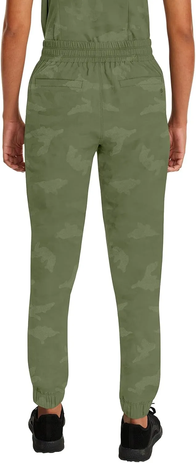 Healing Hands Scrub for Women Cargo Jogger Pants with Drawstring Waistband,360° Stretch Fabric, and Elastic Leg Cuff 9350