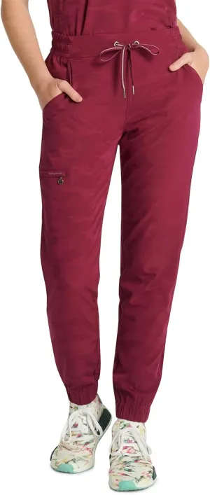 Healing Hands Scrub for Women Cargo Jogger Pants with Drawstring Waistband,360° Stretch Fabric, and Elastic Leg Cuff 9350