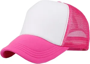 Kid's Youth Structured Foam Mesh Trucker Cap Adjustable Toddler Baseball Hat for Outdoor 2-6T