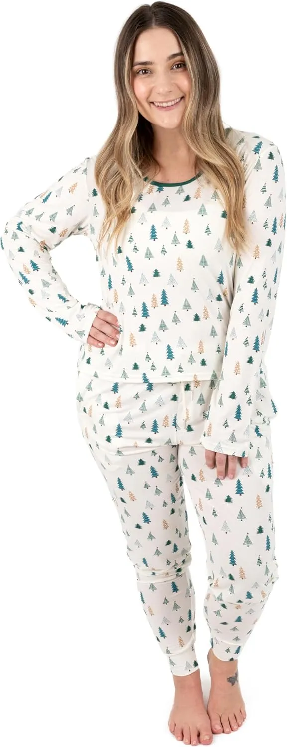 Leveret Matching Family Bamboo Pajamas Variety of Prints (Size 0 Months-XX-Large)