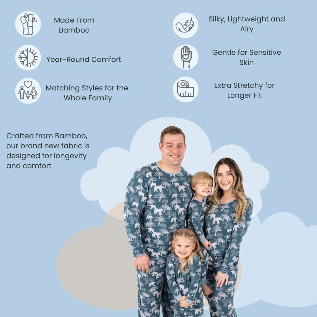 Leveret Matching Family Bamboo Pajamas Variety of Prints (Size 0 Months-XX-Large)
