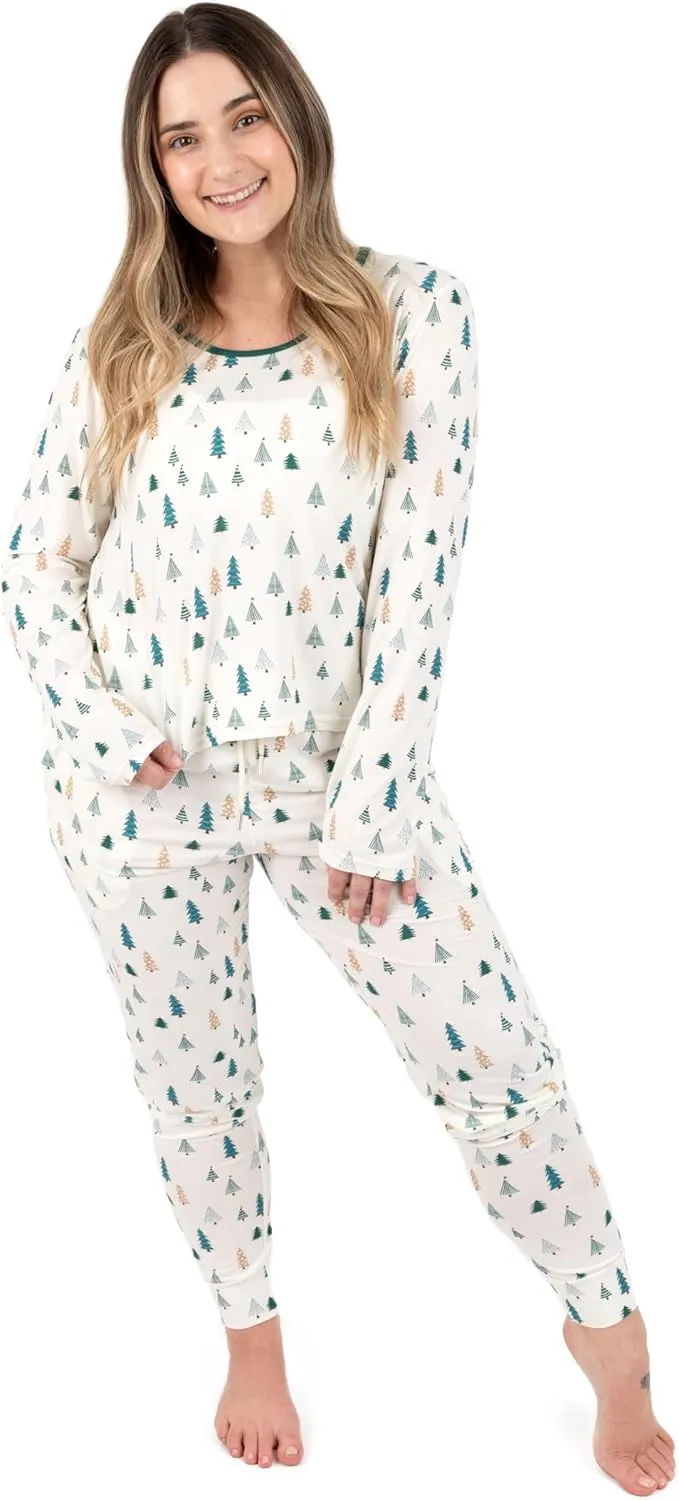 Leveret Matching Family Bamboo Pajamas Variety of Prints (Size 0 Months-XX-Large)