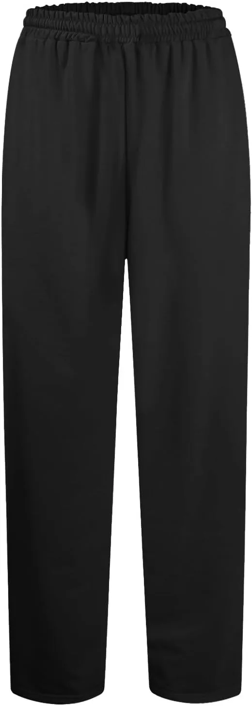 Lightweight Wide Leg Sweatpants Women 2025 Trendy Interior Drawstring High Waist Sweat Pants Baggy Lounge Jogger Pants