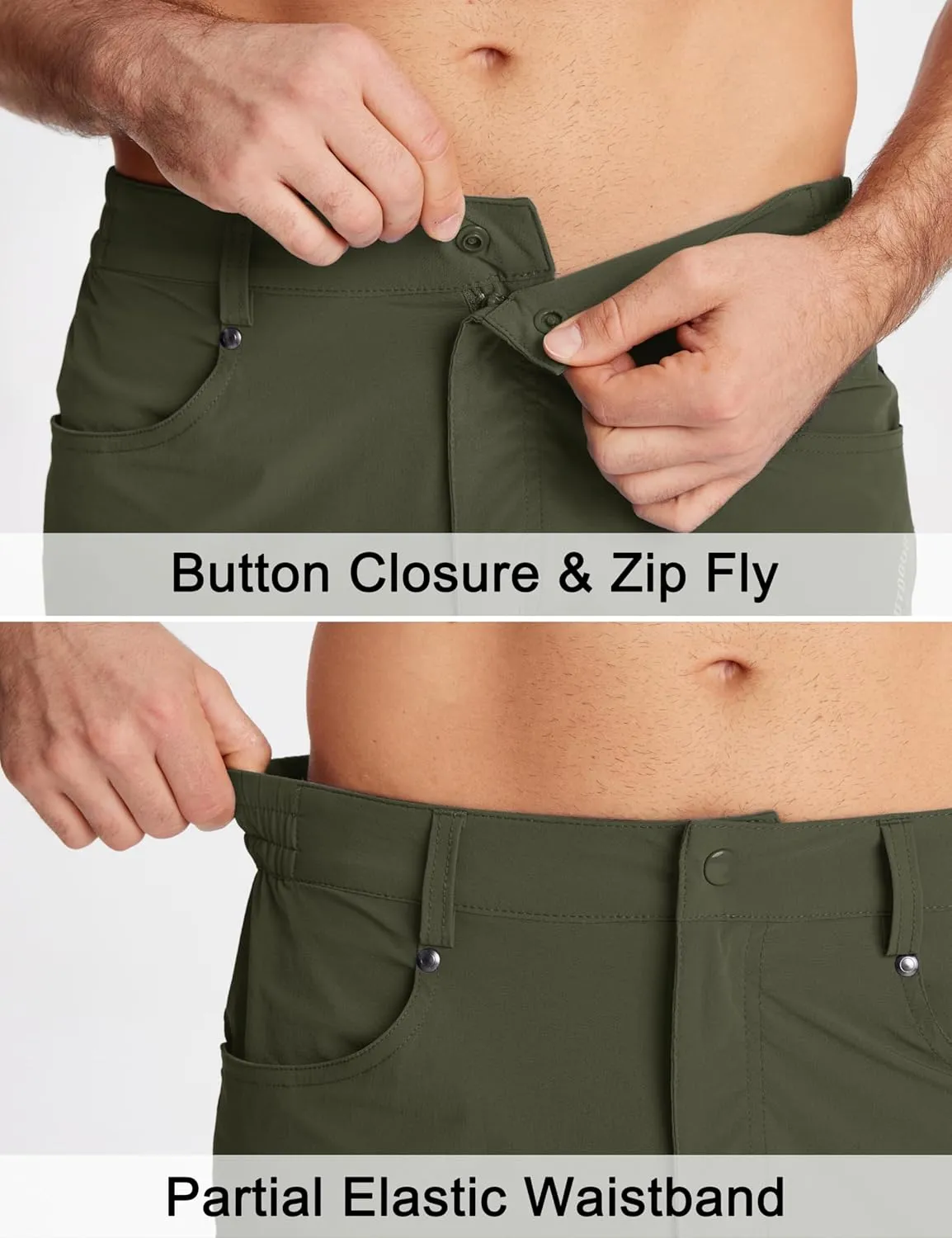 MAGCOMSEN Men's Hiking Shorts 5 Pockets Ripstop, Quick Dry, Summer Athletic Shorts for Workout, Hiking, Cycling